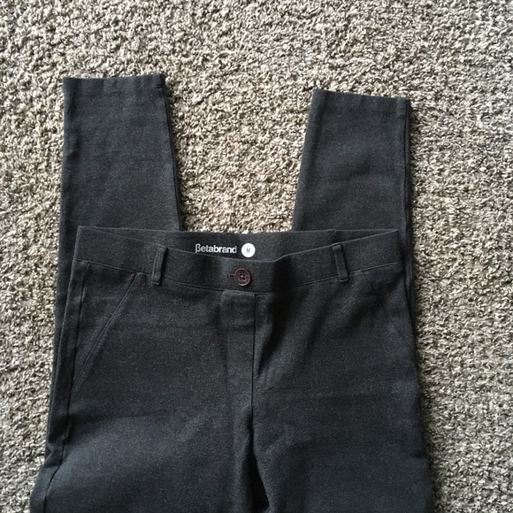 Betabrand Women's Grey Skinny Pants Medium - Picture 2 of 4